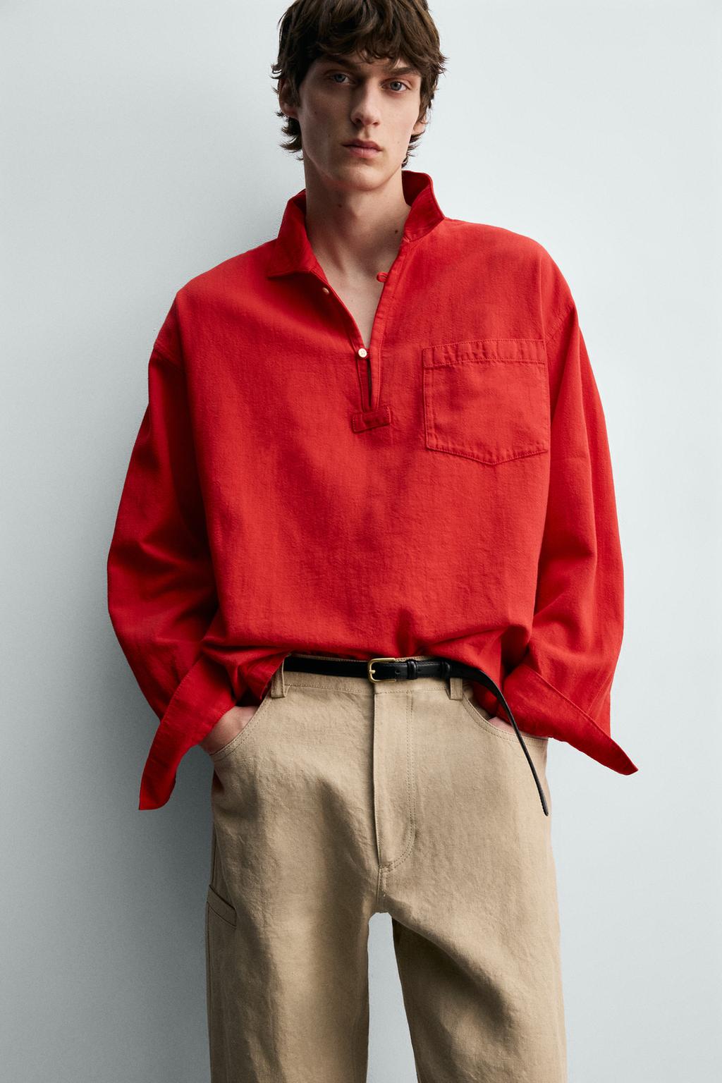 ПОЛО RELAXED FIT ИЗ РЕЛЬЕФНОЙ ТКАНИ