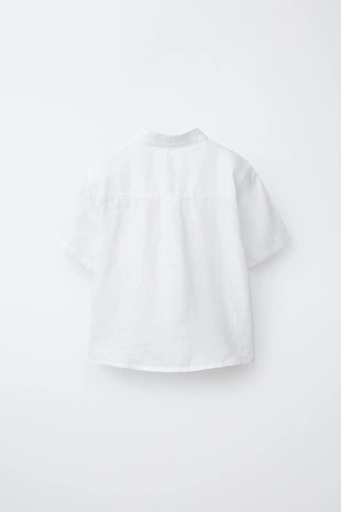 Рубашка из 100% льна- Заказать в России