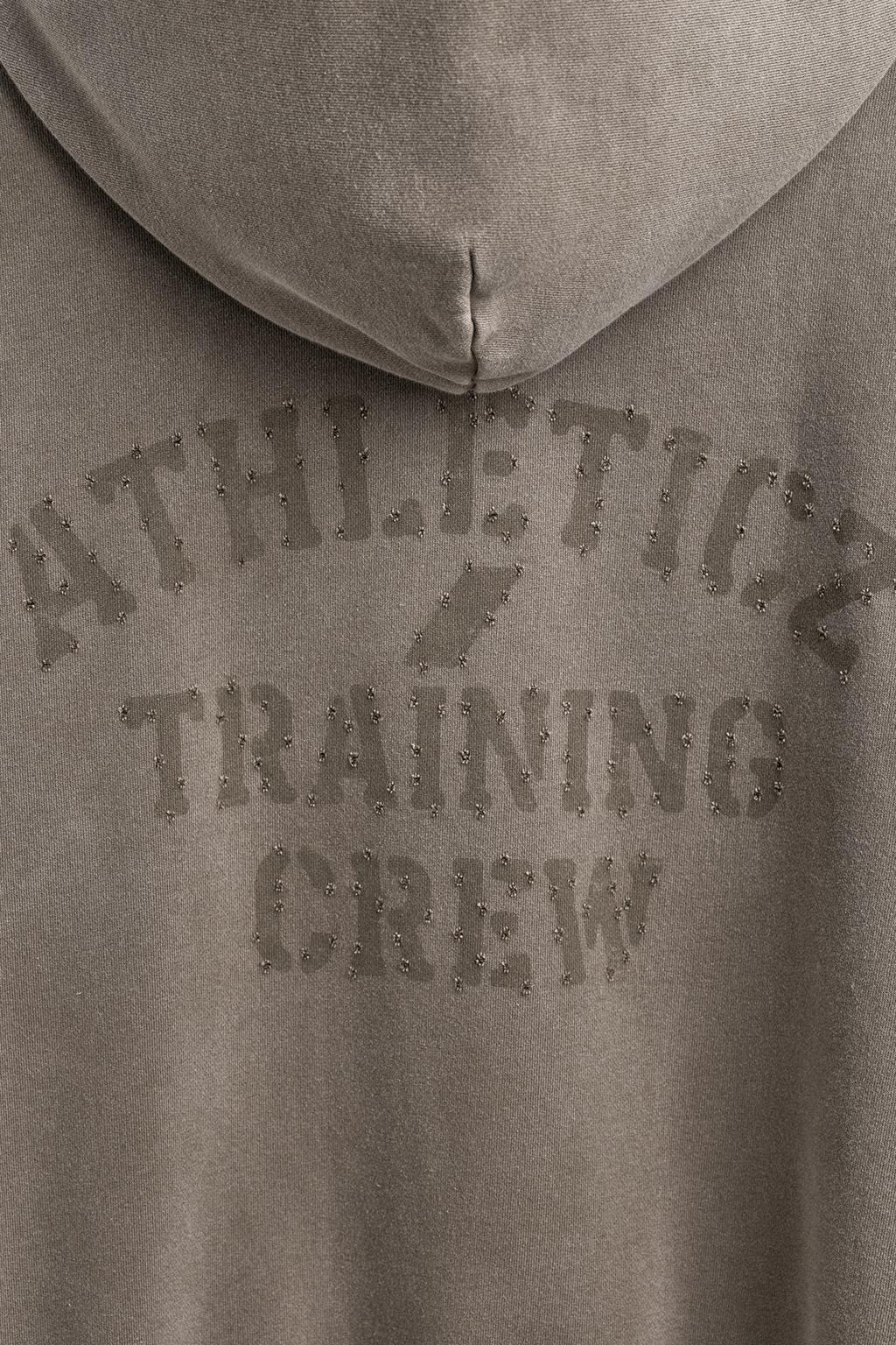 ТОЛСТОВКА СВОБОДНОГО КРОЯ С ЭФФЕКТОМ ПОТЕРТОСТИ