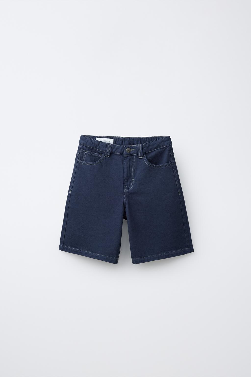 ШОРТЫ-БЕРМУДЫ С КОНТРАСТНОЙ ОТСТРОЧКОЙ