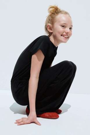 Длинный комбинезон с шарфом- Заказать в России