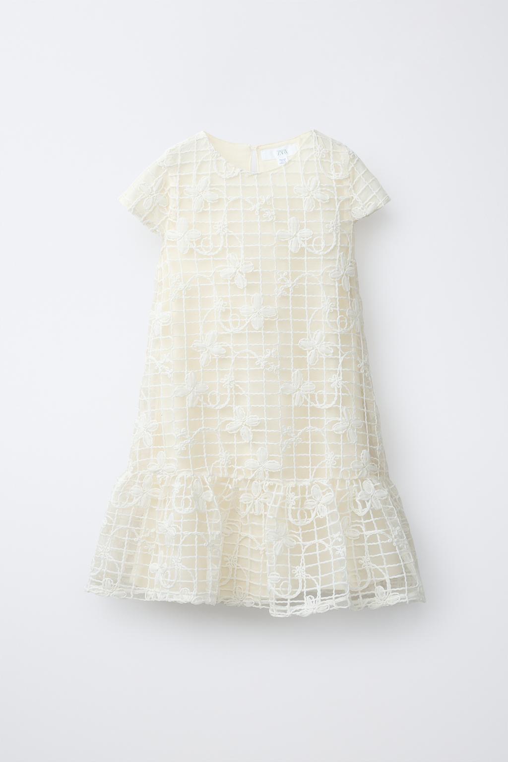 ПЛАТЬЕ ИЗ ПОЛУПРОЗРАЧНОЙ ТКАНИ С ЦВЕТОЧНЫМ ПРИНТОМ