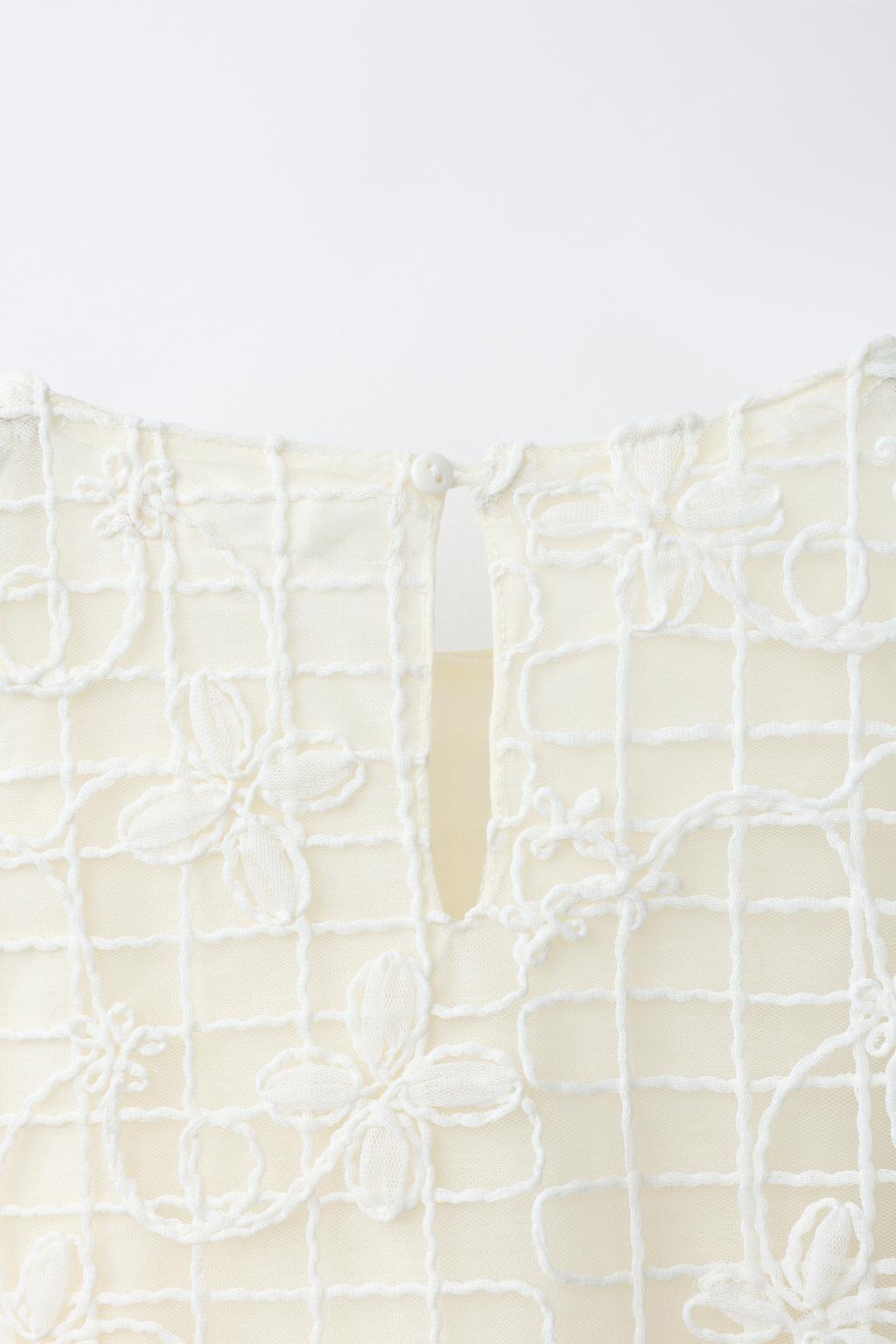 ПЛАТЬЕ ИЗ ПОЛУПРОЗРАЧНОЙ ТКАНИ С ЦВЕТОЧНЫМ ПРИНТОМ