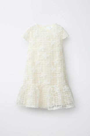 Платье из полупрозрачной ткани с цветочным принтом- Заказать в России