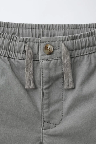 Шорты-бермуды в китайском стиле со шнурками