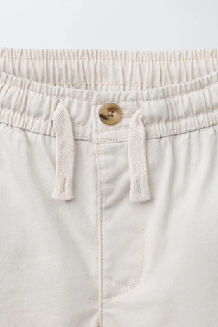 Шорты-бермуды в китайском стиле со шнурками