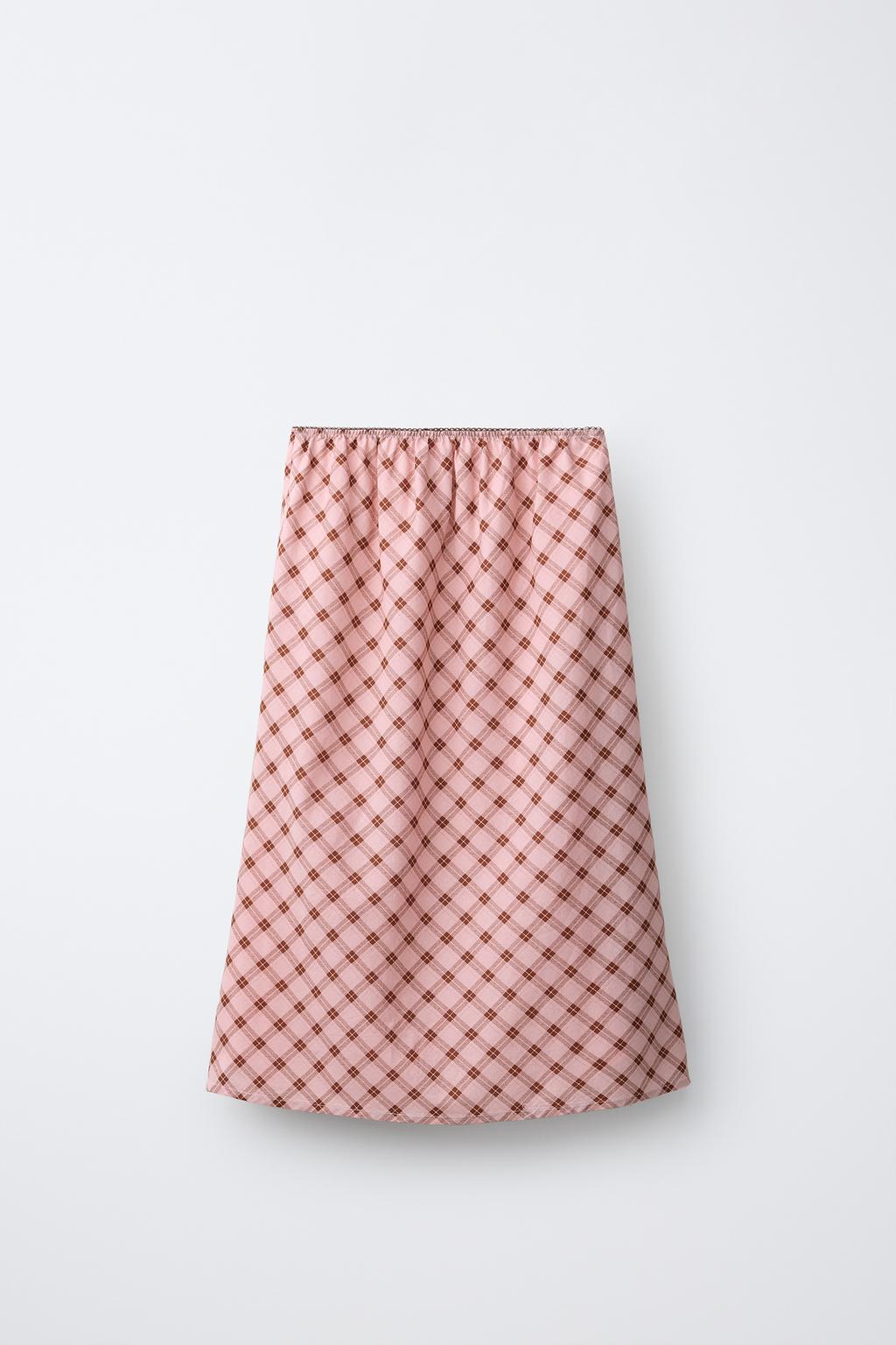 ЮБКА МИДИ В КЛЕТКУ