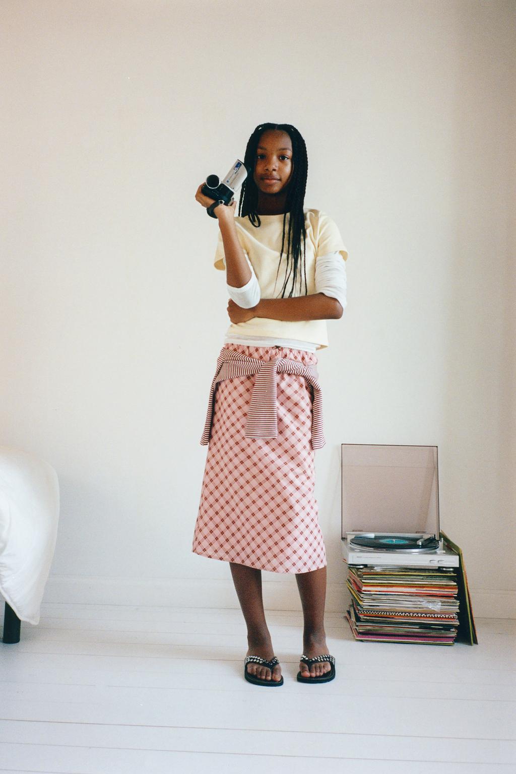 ЮБКА МИДИ В КЛЕТКУ