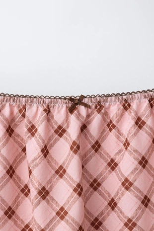 Юбка миди в клетку- Заказать в России