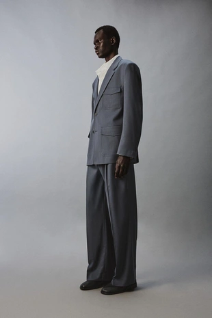 Костюмные брюки Flare Fit из шерсти- Заказать в России