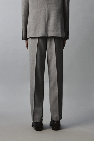 Костюмные брюки Slim Fit из рельефной ткани- Заказать в России