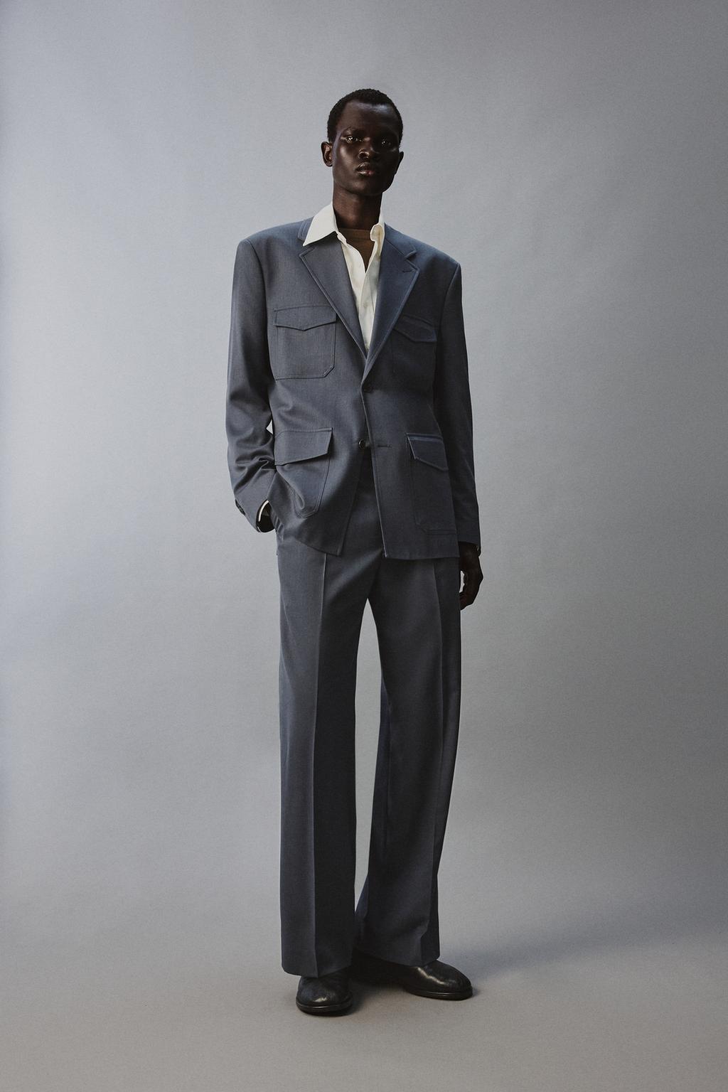 КОСТЮМНЫЙ ПИДЖАК С КАРМАНАМИ