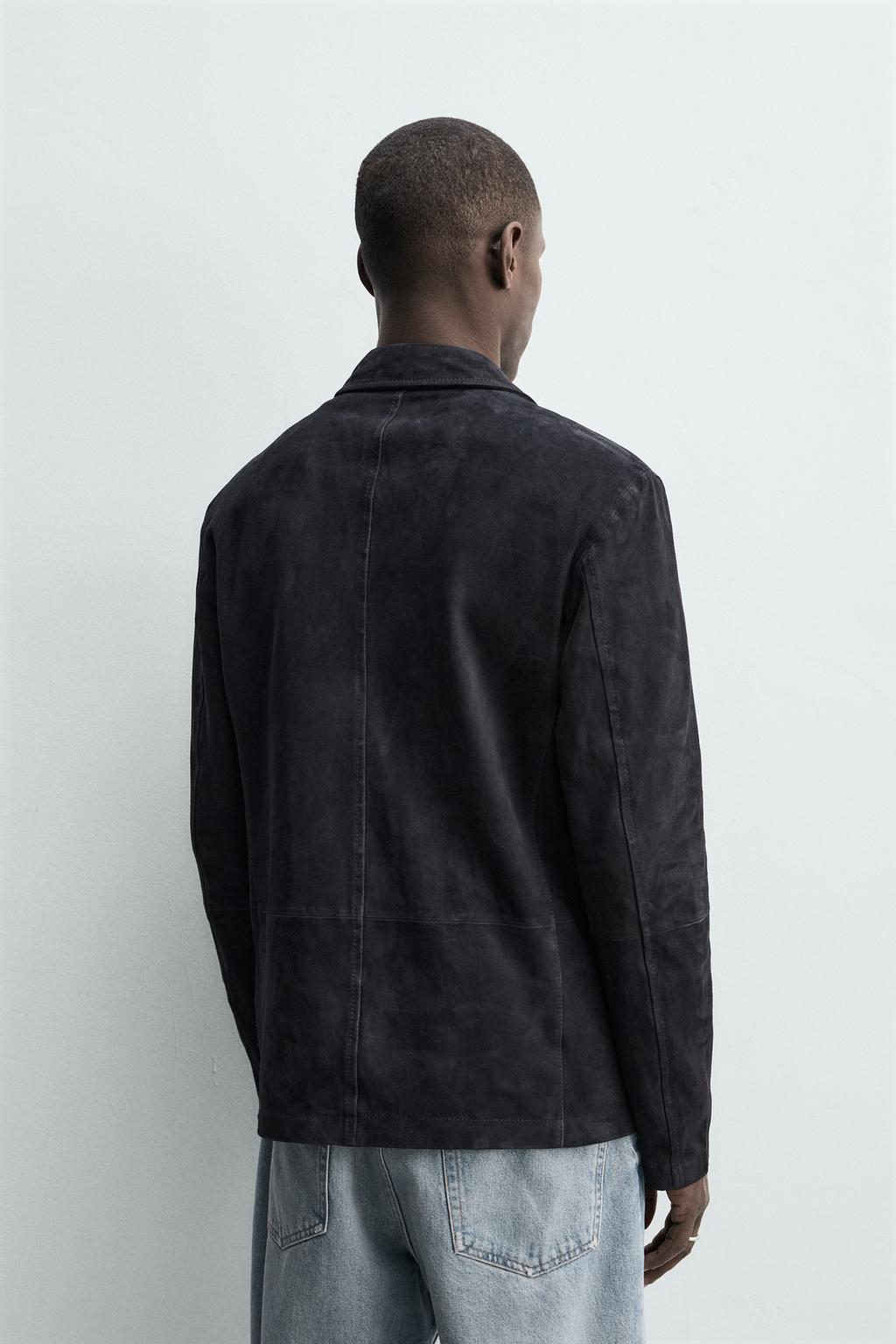 БЛЕЙЗЕР REGULAR FIT ИЗ ЗАМШИ