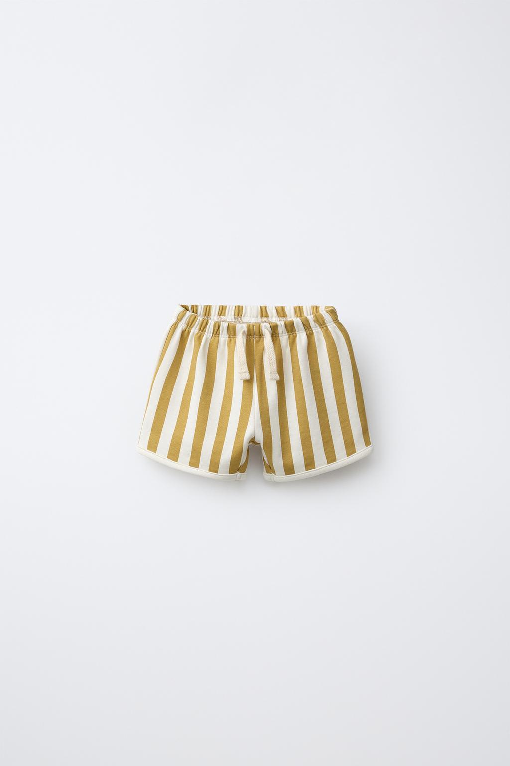 КОМПЛЕКТ ИЗ ДВУХ БЕРМУД: В ПОЛОСКУ И ОДНОТОННЫЕ