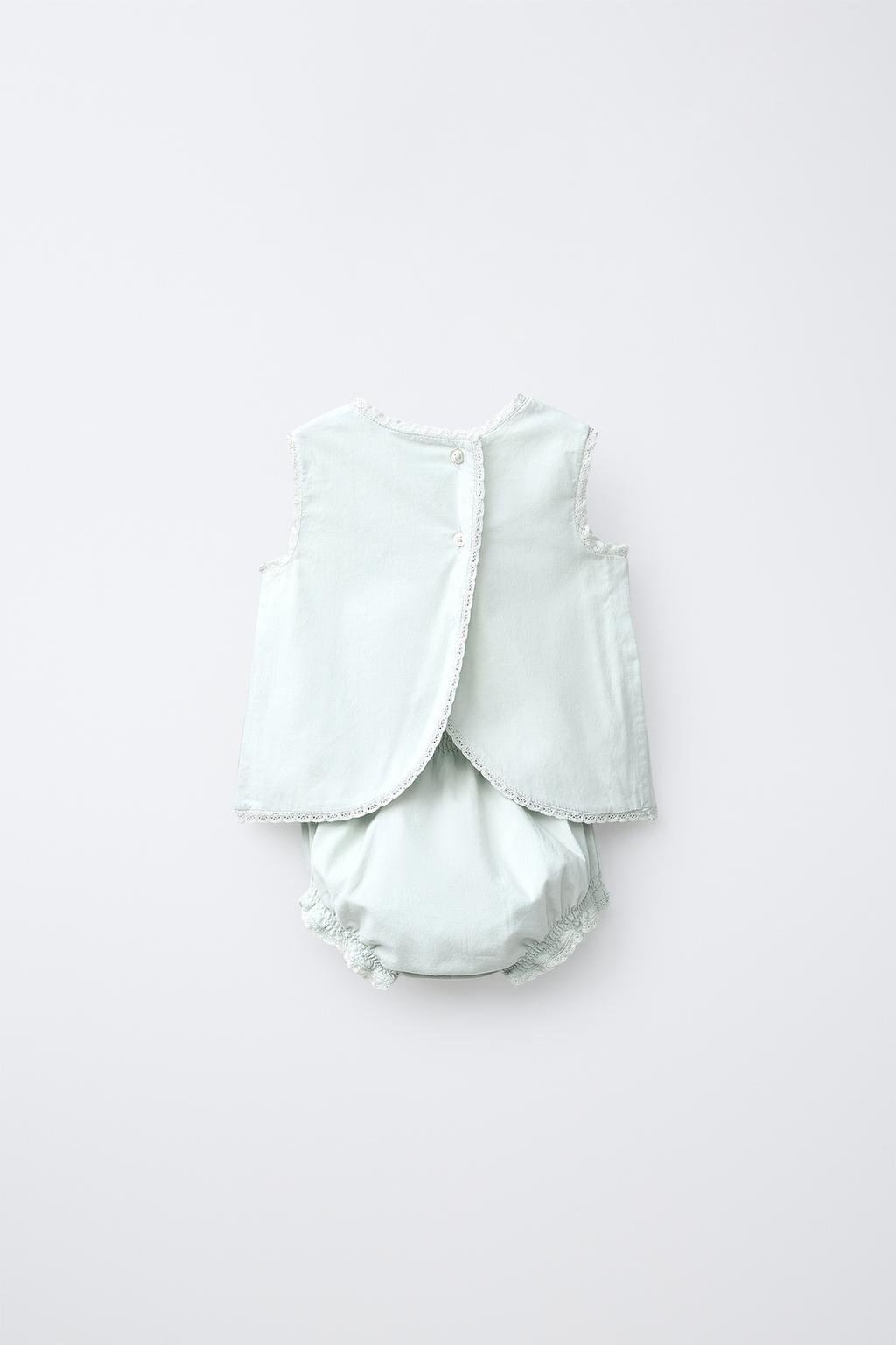 КОМПЛЕКТ ИЗ РУБАШКИ И ТРУСОВ С ВЫШИВКОЙ