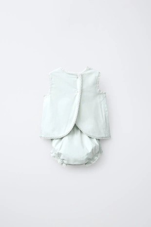 Комплект из рубашки и трусов с вышивкой- Заказать в России