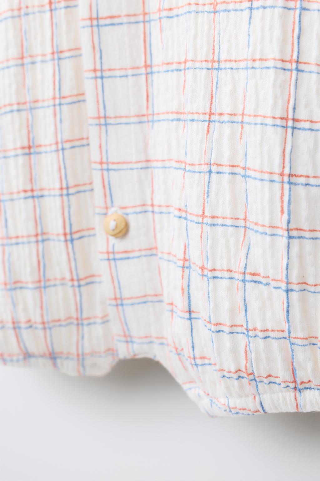 КОМБИНЕЗОН В КЛЕТКУ С ВЫШИВКОЙ