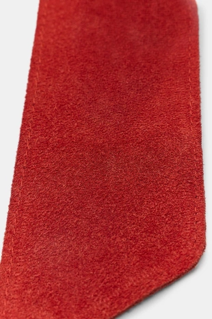 Ремень из 100% замши с круглой пряжкой- Заказать в России