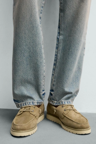 Кожаные топсайдеры- Заказать в России