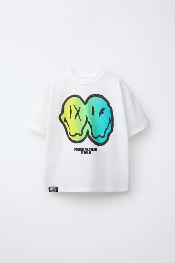 ФУТБОЛКА С ПРИНТОМ SMILEYWORLD ®