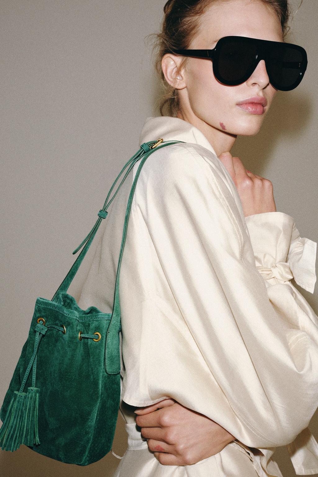 МИНИ-СУМКА ИЗ СЖАТОЙ КОЖИ