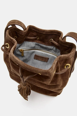 Мини-сумка из сжатой кожи- Заказать в России