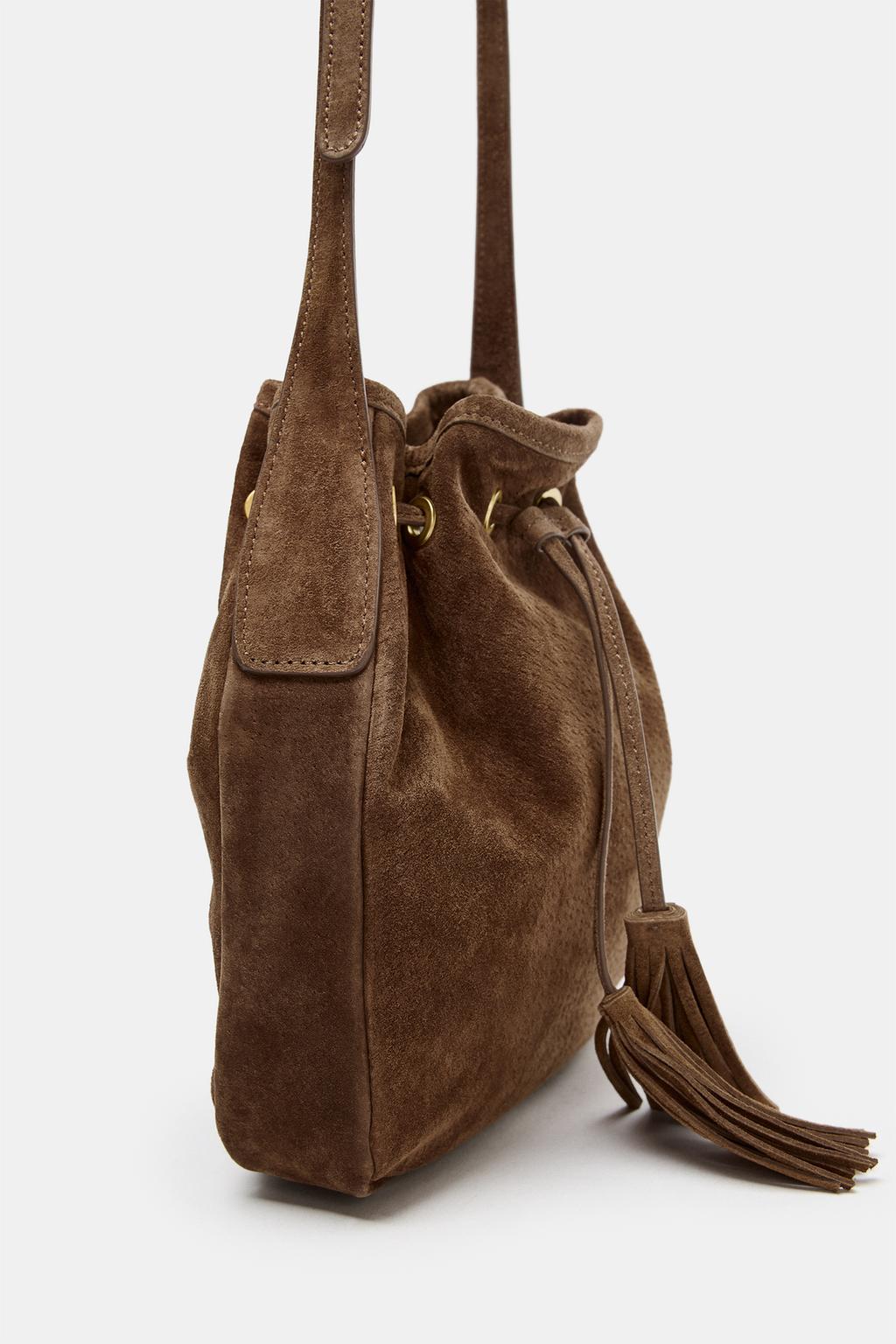 МИНИ-СУМКА ИЗ СЖАТОЙ КОЖИ