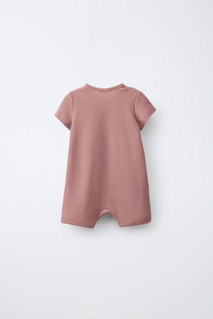 Короткий комбинезон из вафельного трикотажа- Заказать в России