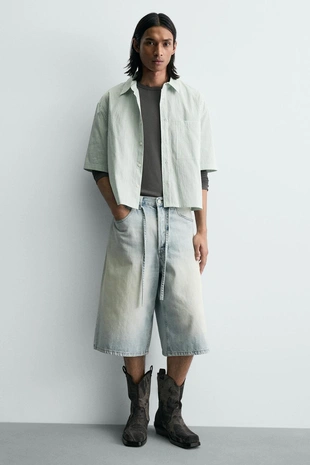 Джинсовые сапоги в ковбойском стиле- Заказать в России