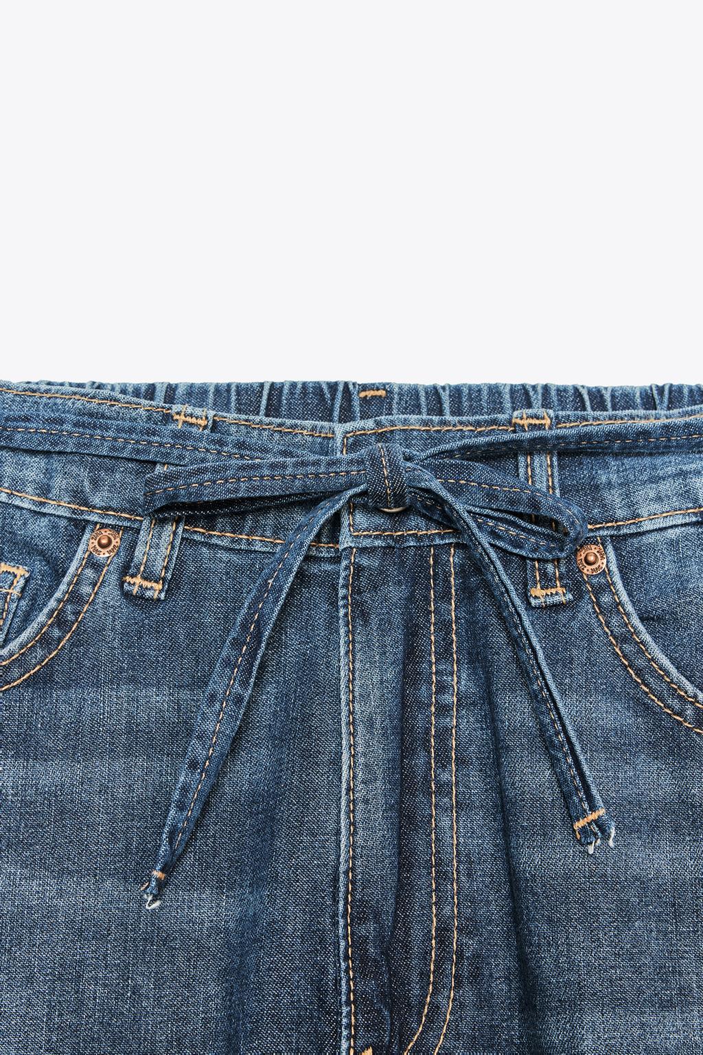 ДЖИНСЫ TRF RELAXED FIT СО СРЕДНЕЙ ПОСАДКОЙ