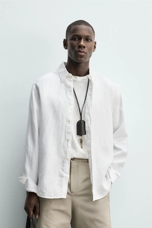 Рубашка из 100% льна