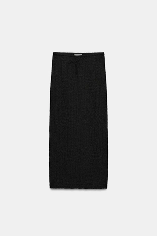 Юбка миди текстурированная- Заказать в России