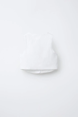 Жилет из 100% льна- Заказать в России