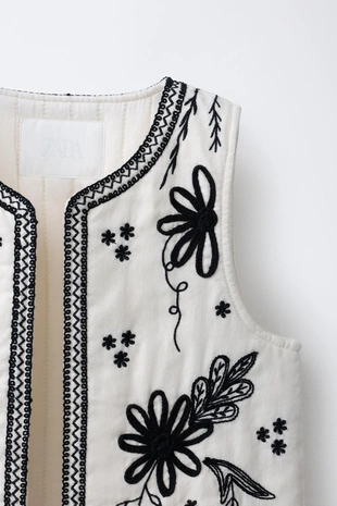 Жилет с вышивкой- Заказать в России