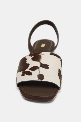 Сандалии из кожи с овчиной- Заказать в России