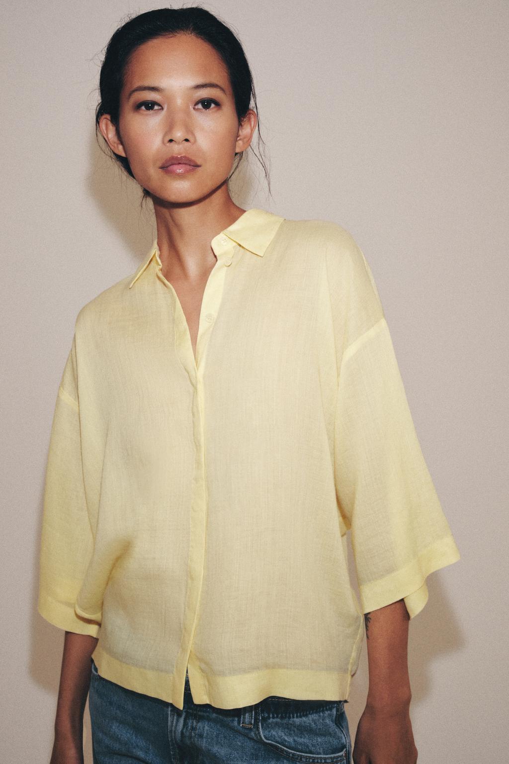 СТРУЯЩАЯСЯ РУБАШКА ОВЕРСАЙЗ — ZW COLLECTION