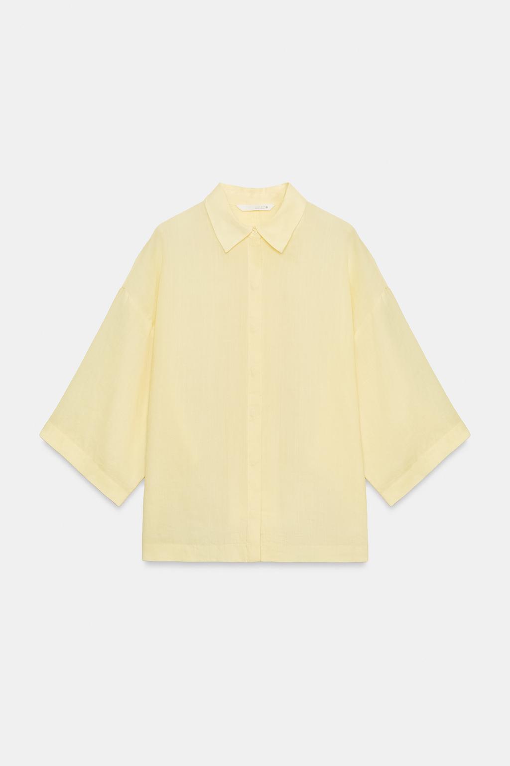 СТРУЯЩАЯСЯ РУБАШКА ОВЕРСАЙЗ — ZW COLLECTION