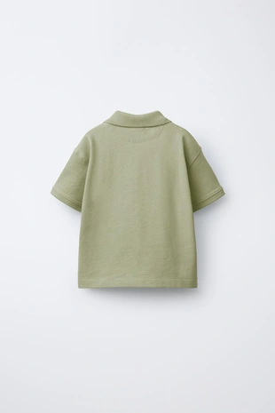 Однотонное поло пике- Заказать в России