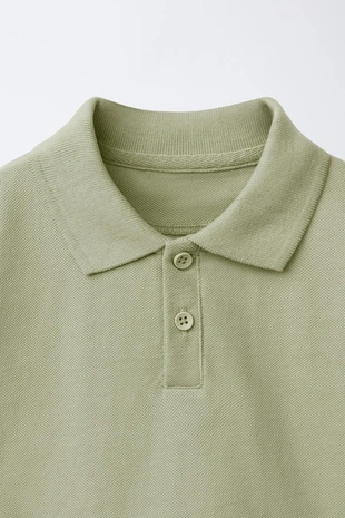 Однотонное поло пике- Заказать в России