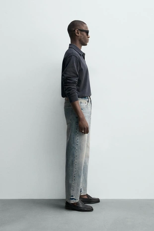 Джинсы Straight длиной до щиколотки- Заказать в России