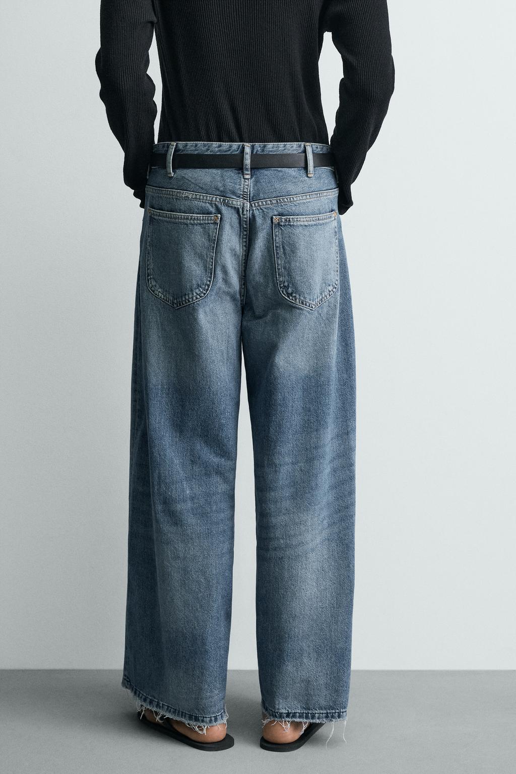 ДЖИНСЫ RELAXED FIT С РАЗРЕЗАМИ