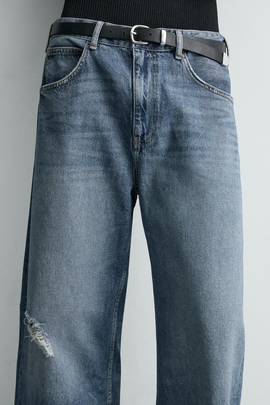 ДЖИНСЫ RELAXED FIT С РАЗРЕЗАМИ