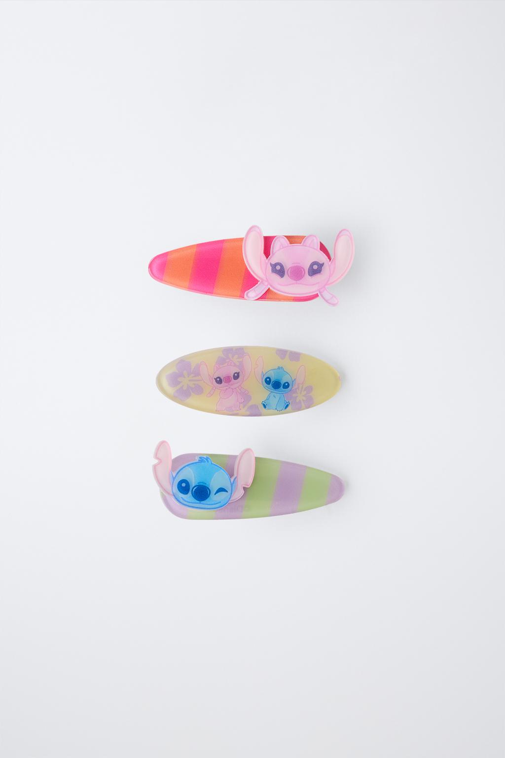 НАБОР ИЗ ТРЕХ ЗАКОЛОК С ПОЛОСКАМИ LILO & STITCH © DISNEY