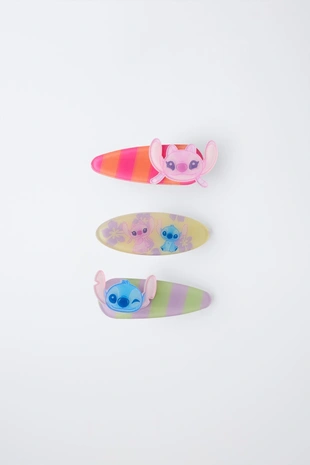 Набор из трех заколок с полосками Lilo & Stitch © Disney- Заказать в России