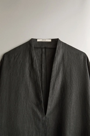 Пляжный кафтан из льна- Заказать в России