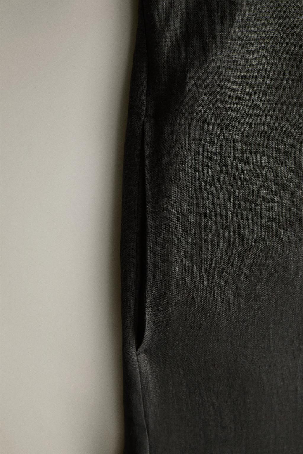 Пляжный кафтан из льна