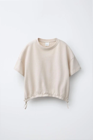 Комплект из футболки с завязками и брюк-джоггеров- Заказать в России