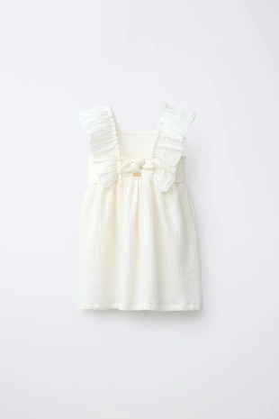 Платье из комбинированной ткани- Заказать в России