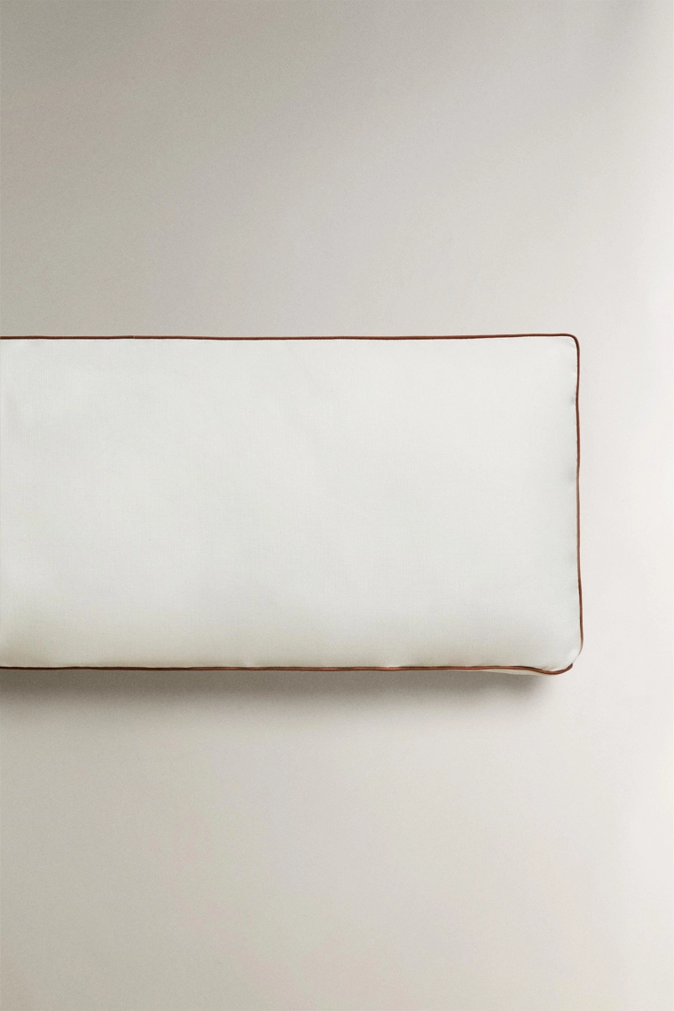 Подушка для скамейки с обивкой и кантом