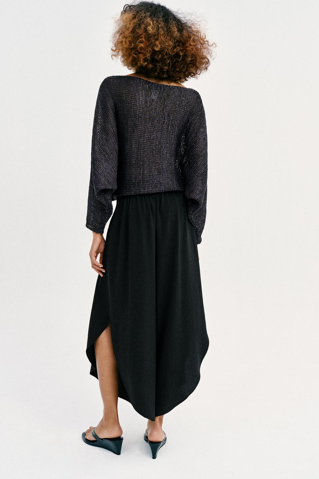 СТРУЯЩИЕСЯ БРЮКИ С РАЗРЕЗАМИ